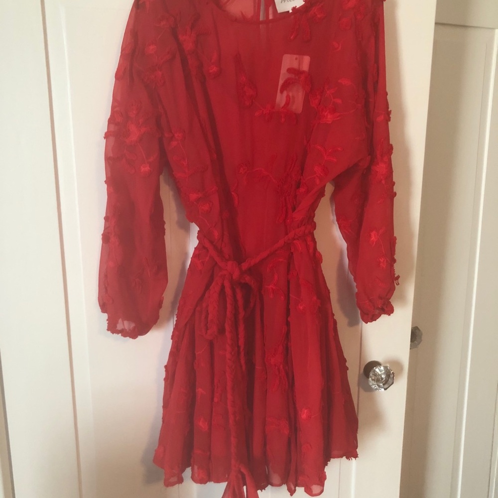 Anthropologie Embroidered Party Dress